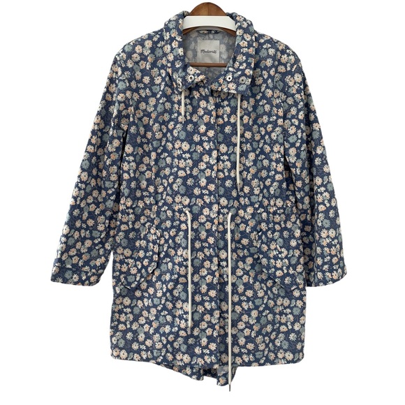 Madewell Anorak Ruffle-Neck Raincoat - Picture 3 of 12